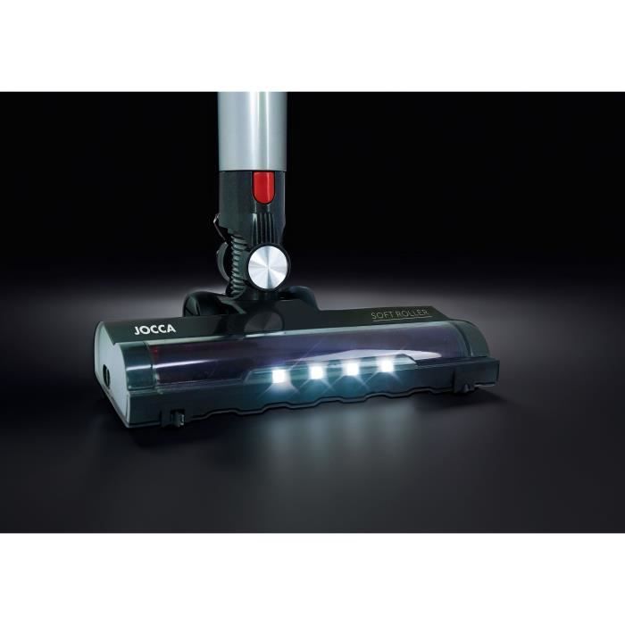 JOCCA Cordless Stick Vacuum Cleaner - Touchscreen - 8000 Pa - 55 min Runtime - 0.7 L - Grey