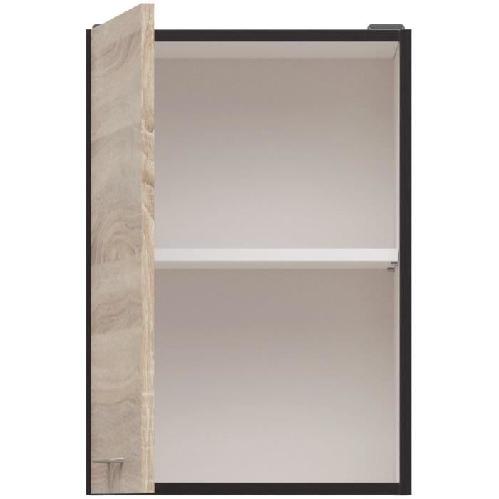 JUNONA Wall Cabinet - 1 Door - Sonoma Oak - W 40 x H 57.3 x D 30 cm