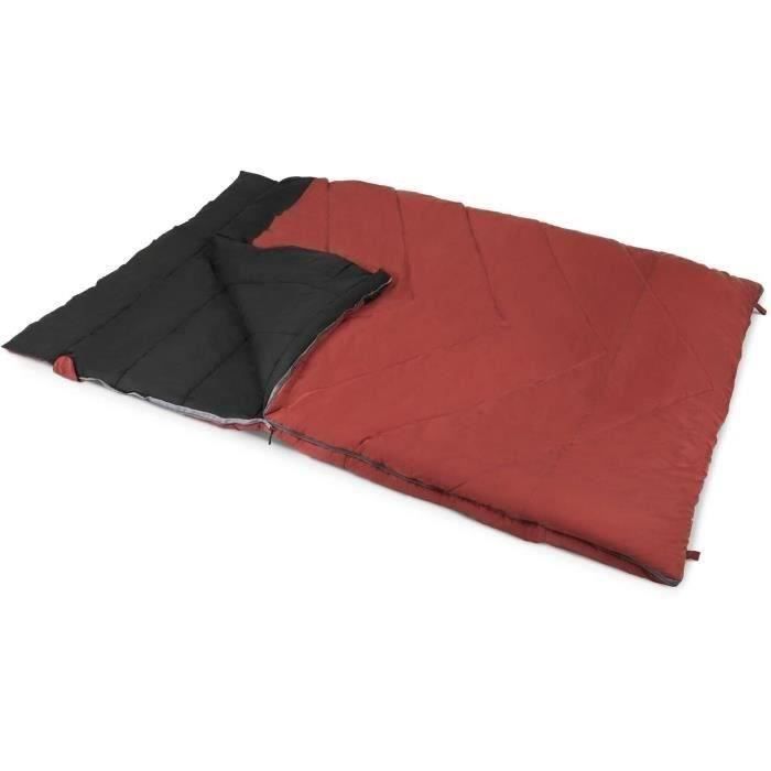 KAMPA Sleeping Bag - Lucerne 8 - 2 Person - 2.25 m x 1.5 m - Red
