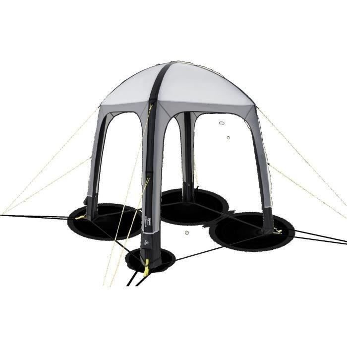 KAMPA Inflatable Shelter - AIR Shelter 200 - 2 x 2 m - Grey and Black