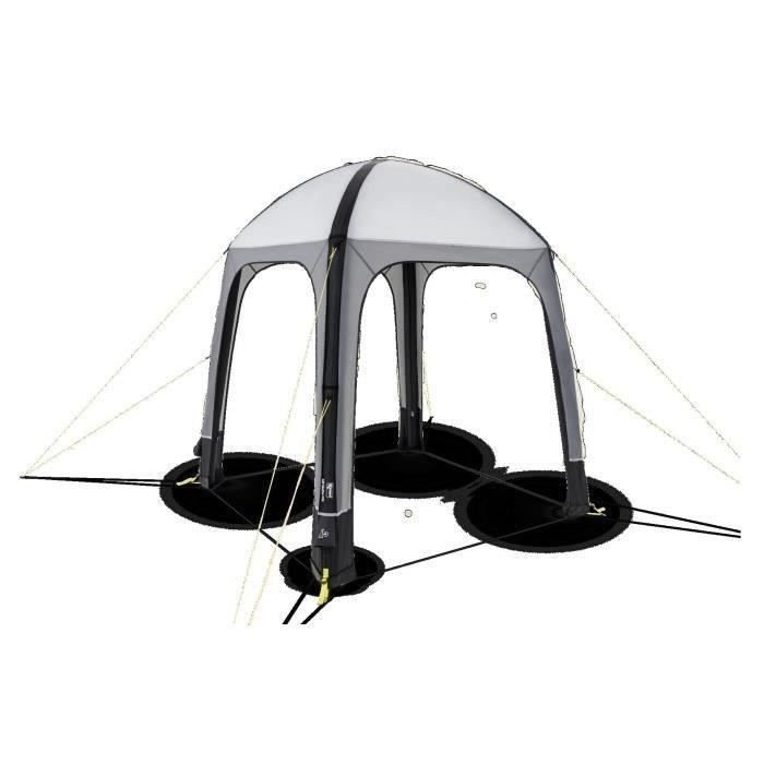 KAMPA Inflatable Shelter - AIR Shelter 200 - 2 x 2 m - Grey and Black