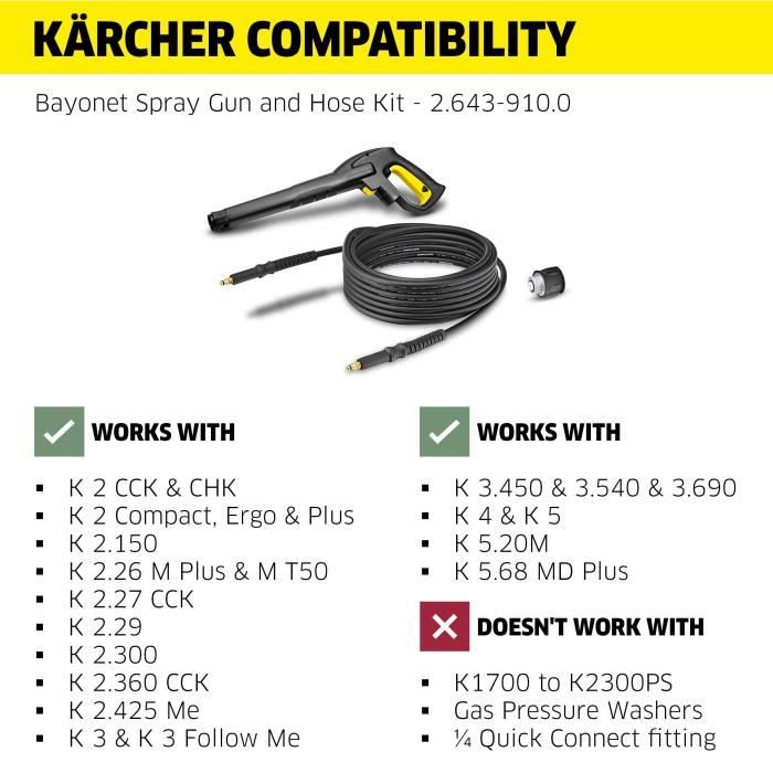 KÄRCHER Quick Coupling Set for All Machines Except Hose Reel Models