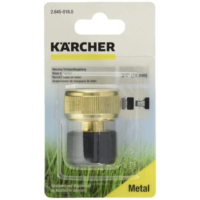 KÄRCHER Brass Quick-Connect Fitting - For 19 mm Hoses - 26450160