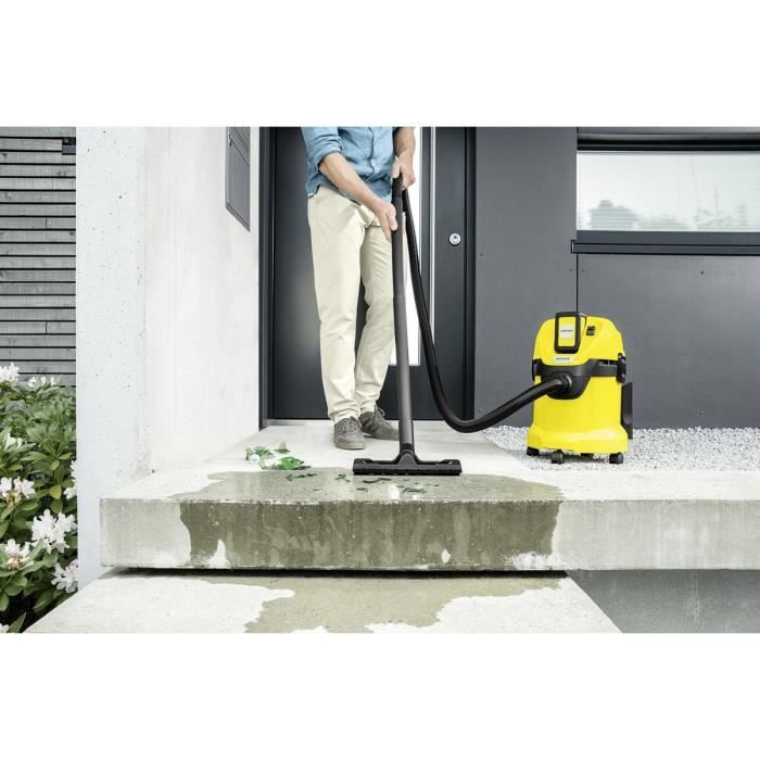 KARCHER WD 3 Cordless Wet and Dry Vacuum Cleaner - 17 L - 300W - Removable 36V/2.5Ah Battery