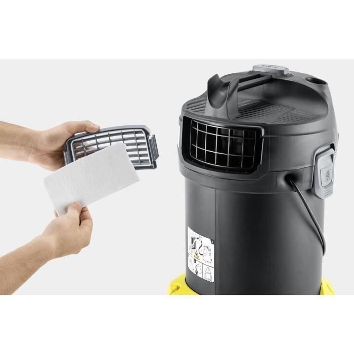 Kärcher Exhaust Filter for AD 4 Premium Vacuum Cleaner - Reduces Dust Re-emission - Black