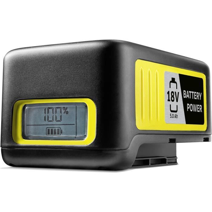 KARCHER Power 18V/5 Ah Battery - LCD Display, Non-Slip Grips