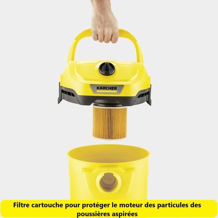 KÄRCHER WD2 Plus 1000W Wet & Dry Vacuum Cleaner - 2 V-15/4/18/C - 16280110