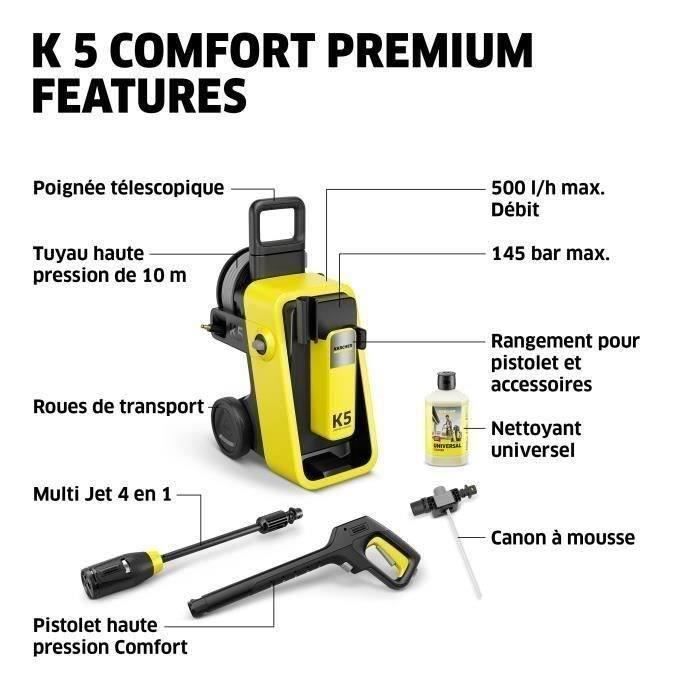KARCHER K 5 Comfort Premium High-Pressure Washer - 500 L/h - 145 Bar