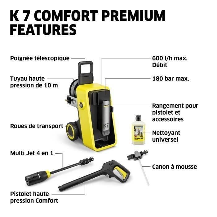 KARCHER K 7 Comfort Premium High-Pressure Washer - 600 L/h - 180 Bar