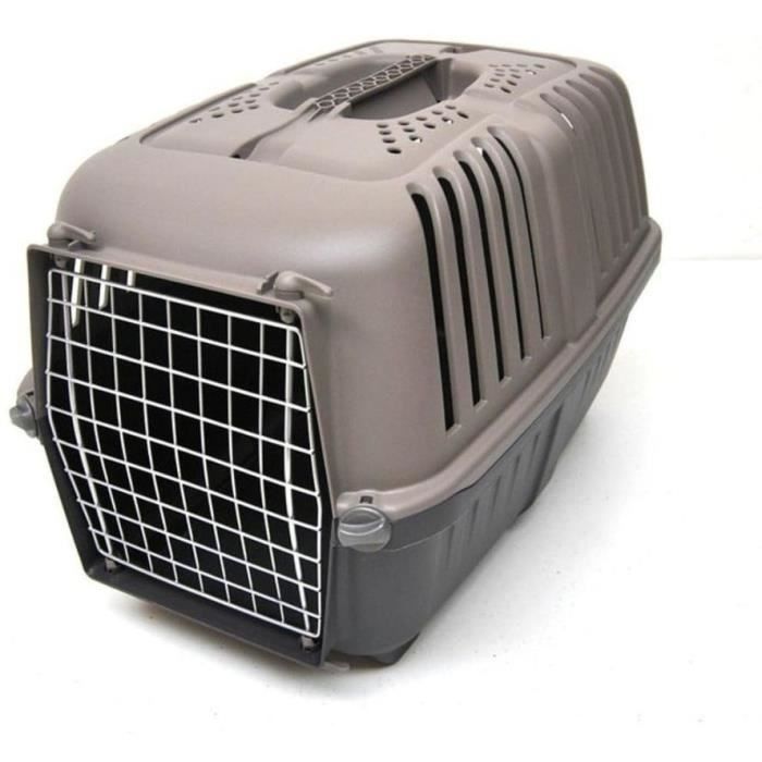 AIMÉ PRATIKO Pet Carrier for Dogs and Cats - Plastic - 48 x 31 x 32 cm - Metal Door