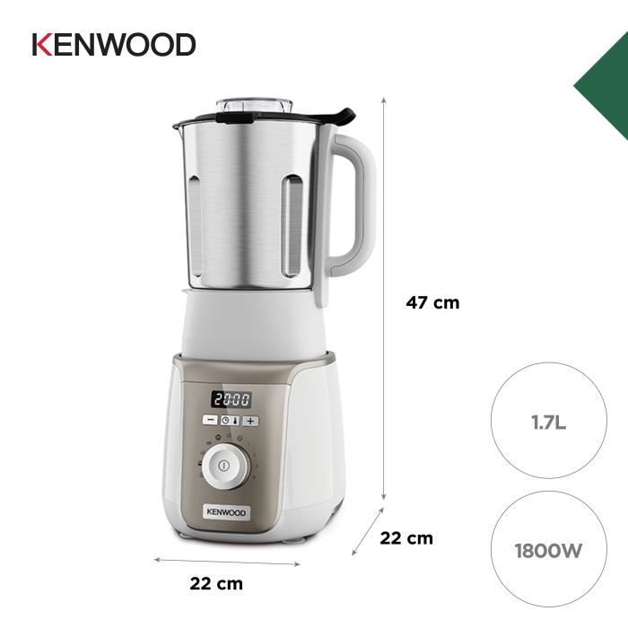 Kenwood SOUPEASY+ Heated Blender - CBL30.000CP - 1000 W - 1.75 L - 4 Programs