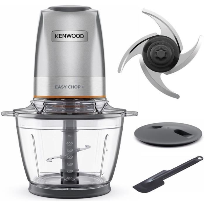 KENWOOD Mini Chopper - CHP62.400S - 600 ML - 4 Stainless Steel Blades - 2 Speeds