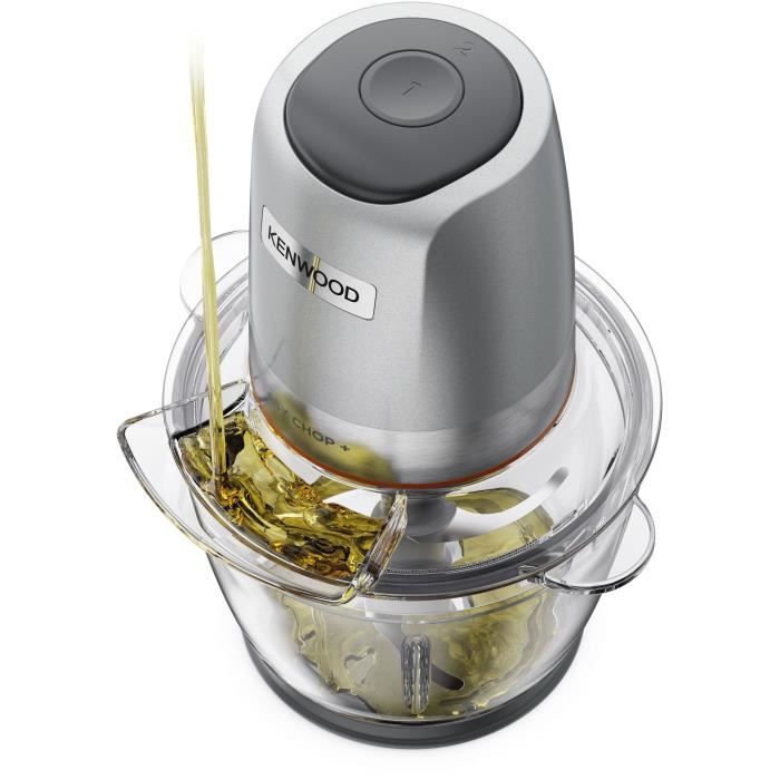 KENWOOD Mini Chopper - CHP62.400S - 600 ML - 4 Stainless Steel Blades - 2 Speeds