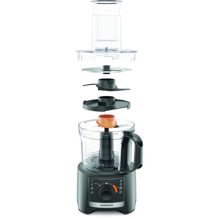 KENWOOD Multi-Function Food Processor - 800W - 2.1 L Bowl - 2 Speeds + Pulse - FDP31.020GY