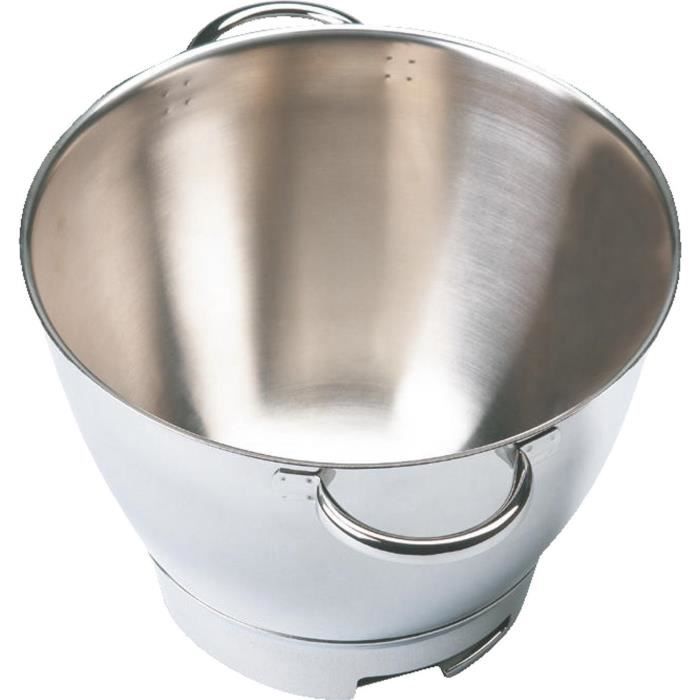 KENWOOD Stainless Steel Bowl with Handles - Chef Premier KMC570 - 4.6 L Capacity - Grey