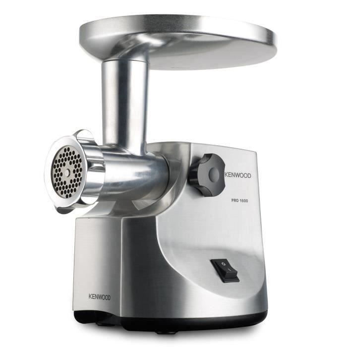 KENWOOD Meat Grinder - MG516 - 1600W - Brushed Metal - Accessories Included