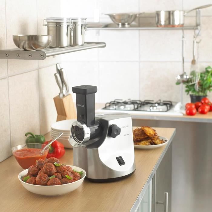 KENWOOD Meat Grinder - MG516 - 1600W - Brushed Metal - Accessories Included