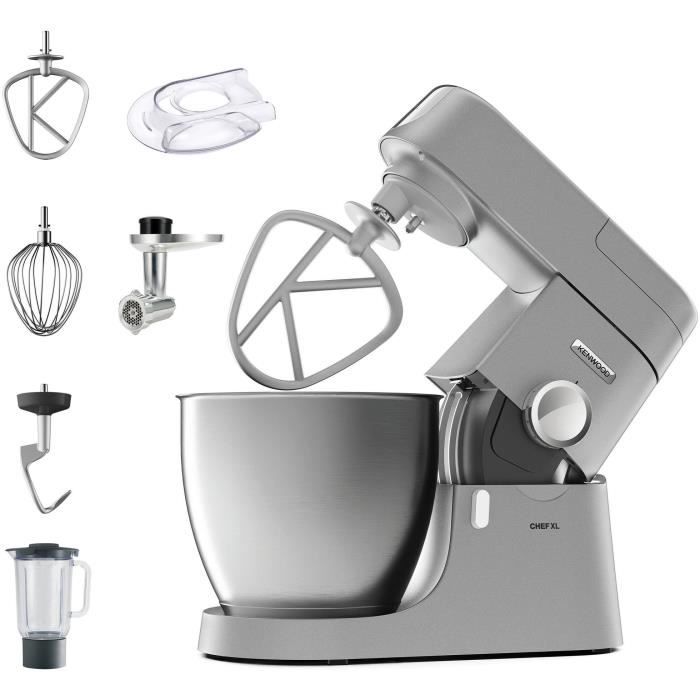 KENWOOD Chef XL Stand Mixer - 1200W - 6.7 L Bowl + Meat Grinder - KVL4170S