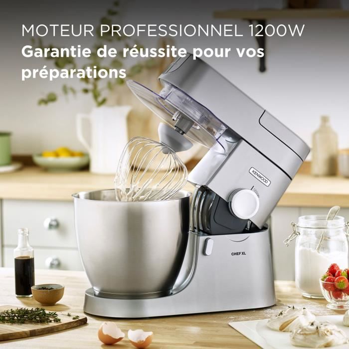 KENWOOD Chef XL Stand Mixer - 1200W - 6.7 L Bowl + Meat Grinder - KVL4170S