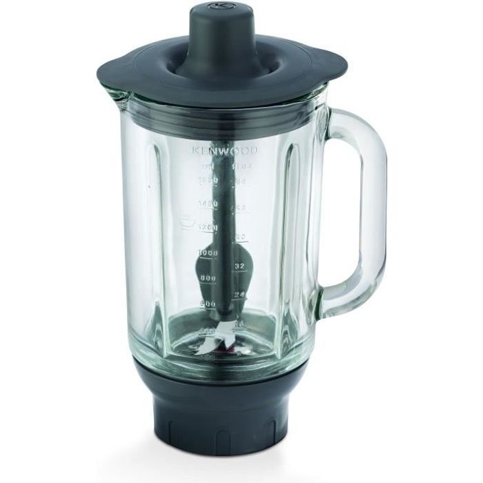 Kenwood 1.6 L Glass Blender Attachment with 4 Blades for Chef Mixers 6-Liter-Glasmixeraufsatz