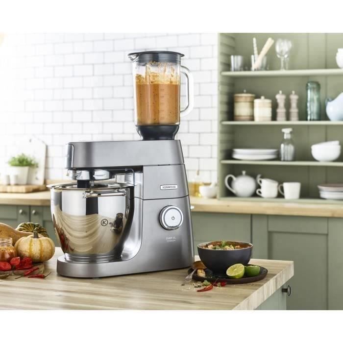 Kenwood 1.6 L Glass Blender Attachment with 4 Blades for Chef Mixers 6-Liter-Glasmixeraufsatz