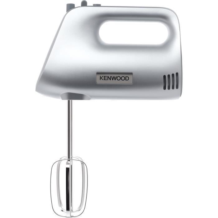 KENWOOD HMP30.A0SI Hand Mixer 450W 5 Speeds + Turbo - Whisk - Dough Hook - Silver Plastic Body