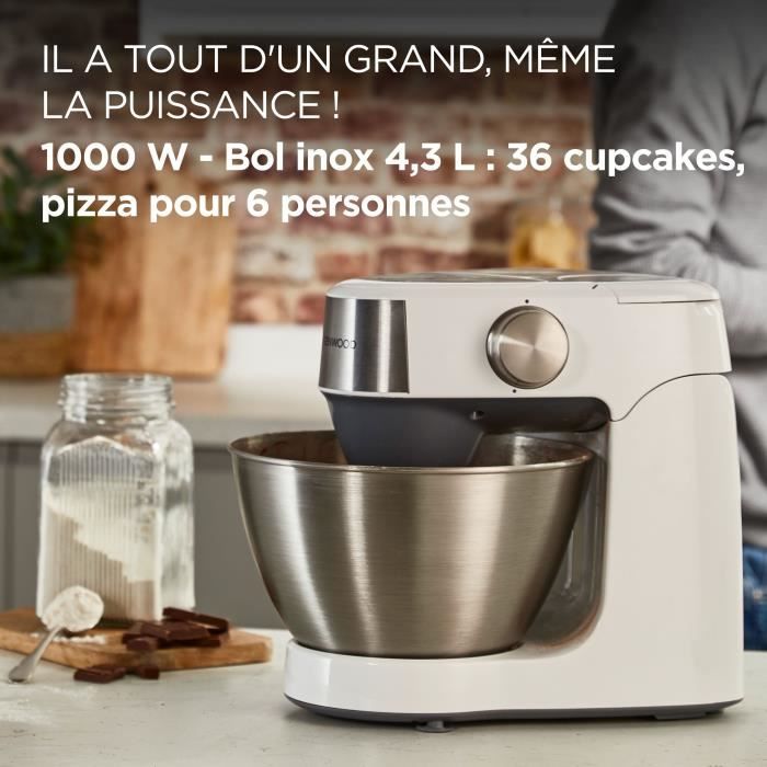 KENWOOD Prospero Stand Mixer - 1000W - 4.3 L Stainless Steel Bowl - KHC291A.H0WH