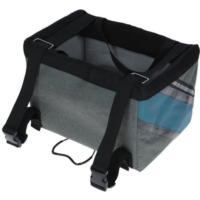 KERBL Vacation Bike Bag 38x29x25cm - Grey/Blue - For Dogs and Cats