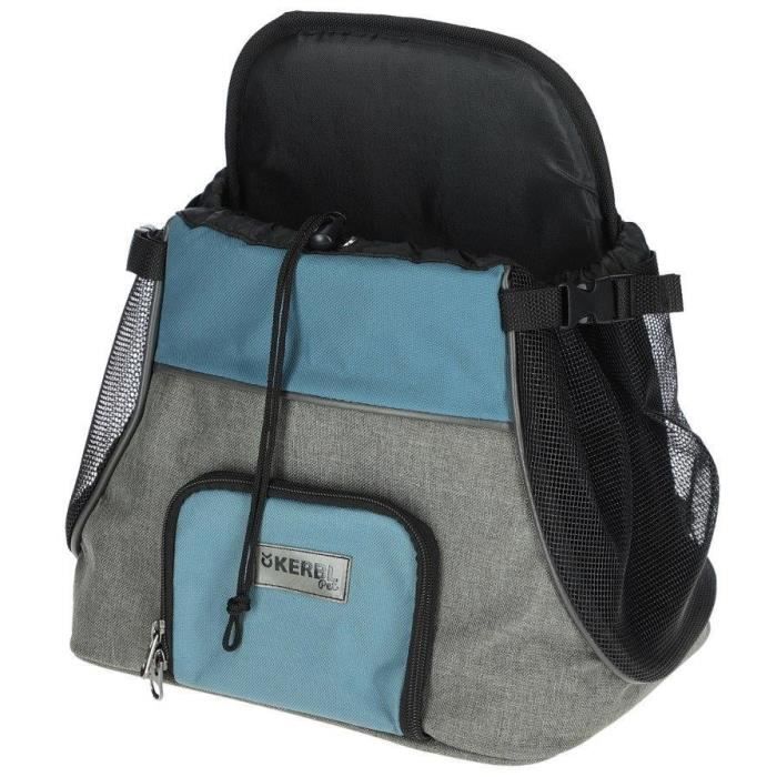 KERBL Front Carry Bag Vacation Grey/Blue 31 x 24 x 38 cm 31x24x38