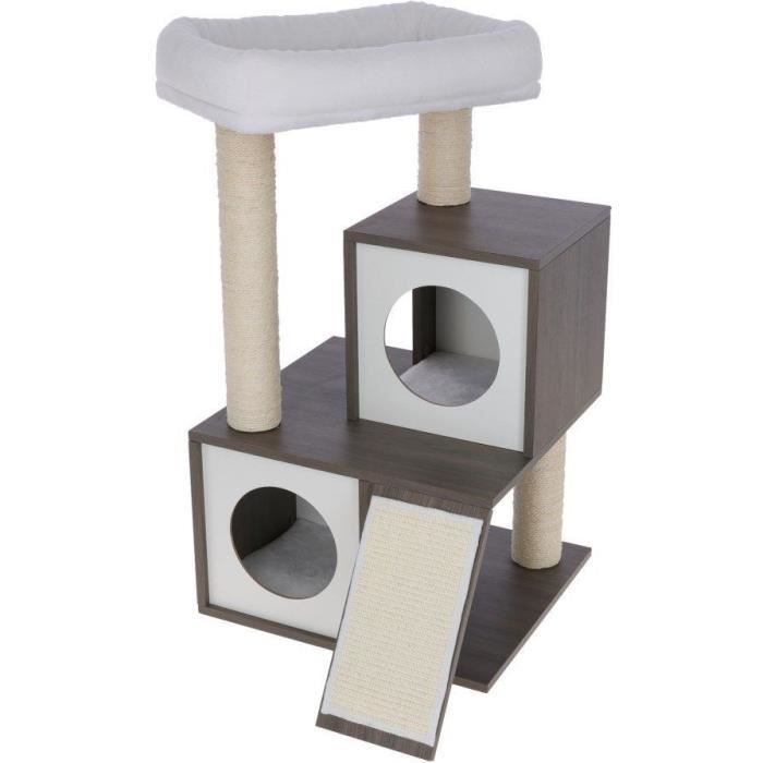KERBL Flair Cat Tree - 48x44x86cm - White/Gray - Sisal