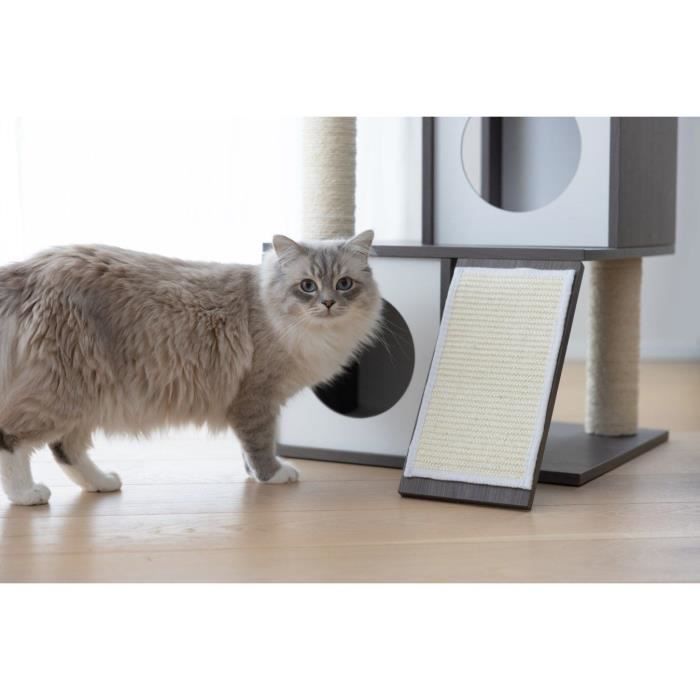 KERBL Flair Cat Tree - 48x44x86cm - White/Gray - Sisal
