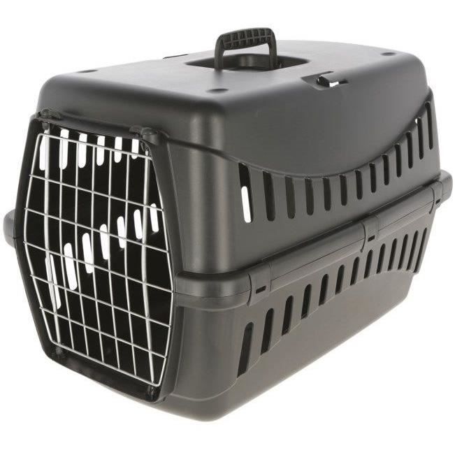 KERBL Dog Carrier Box - ECO SHIPPING - 58 x 38 x 38 cm - Black