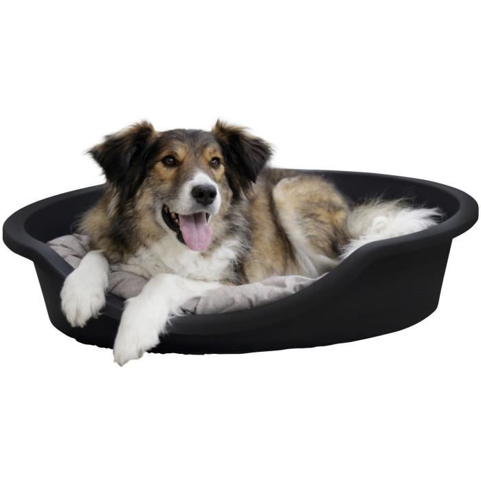 KERBL DREAMER Dog Bed - Black - Recycled Plastic - 80x60x25cm
