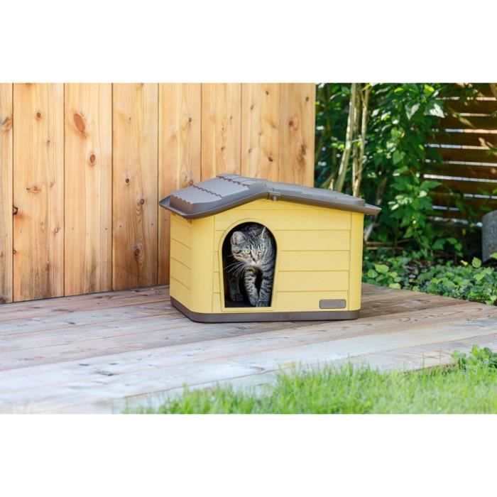 KERBL Paola Eco Cat House - 60x51x41cm - For Cats - 100% Recycled Plastic