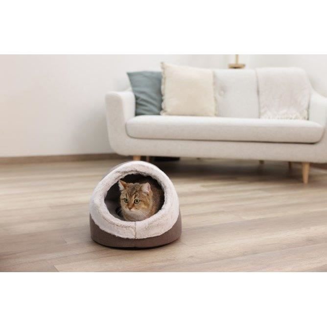 Igloo for cats - KERBL - JANA - 37 x 45 x 30 cm - Brown