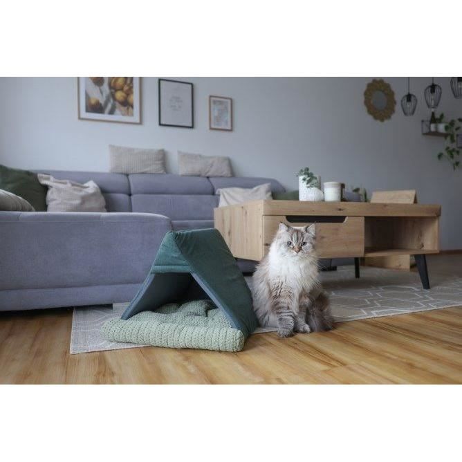 KERBL ANNE Cat Bed - 45 x 40 x 34 cm - Green