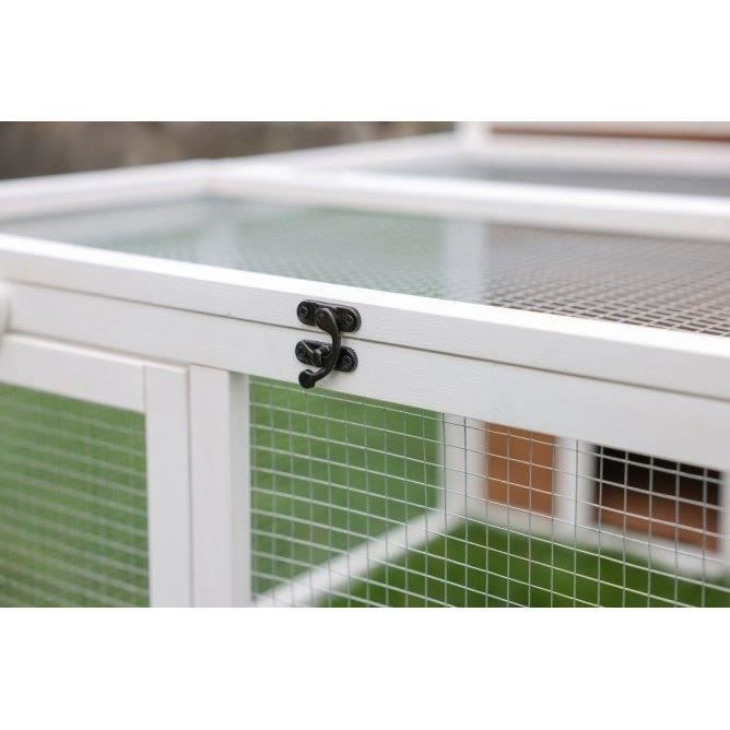 KERBL Outdoor Small Animal Enclosure - 132x102x59cm - Integrated House - Wire Mesh
