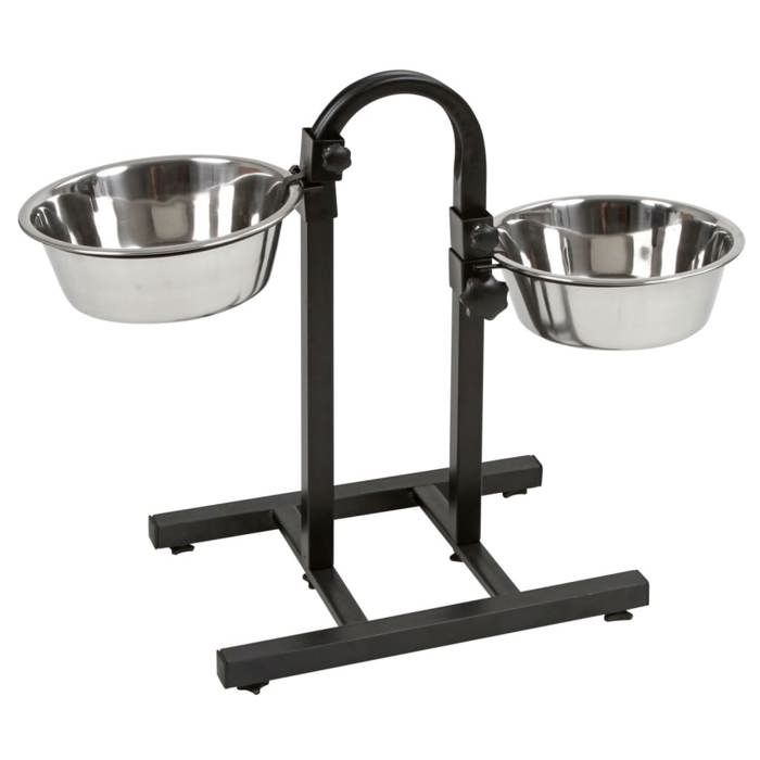 KERBL TD Pet Bowl - Adjustable Height - Non-Slip Base - 2800 ml
