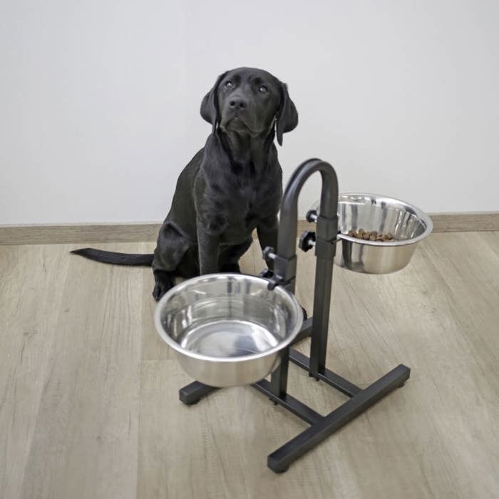 KERBL TD Pet Bowl - Adjustable Height - Non-Slip Base - 2800 ml