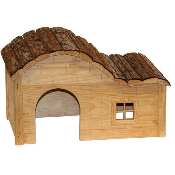 Rodent House with Curved Roof, Natural Design, 40x25x25 cm - KERBL