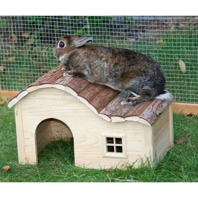 Rodent House with Curved Roof, Natural Design, 40x25x25 cm - KERBL