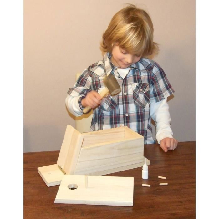 KERBL Birdhouse - DIY Kit - 36x12x14cm - Natural Wood
