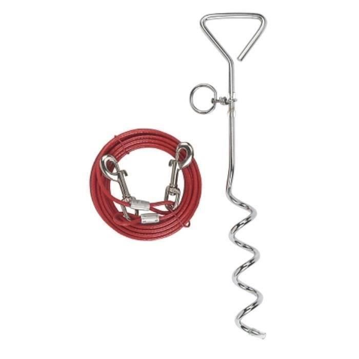 KERBL Dog Tether with Spiral Anchor