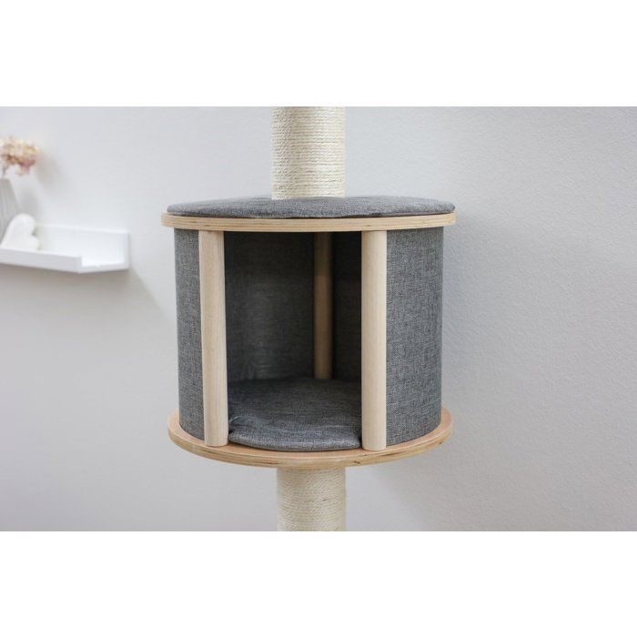 KERBL Wall-Mounted Cat Tree - H. 168 cm - Tofana Dolomite - Gray