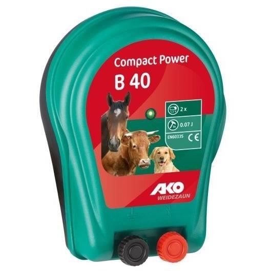 KERBL Ako Compact - Electric Fencer - Power Supply Block B40 - 2 x 1.5 V - 1847