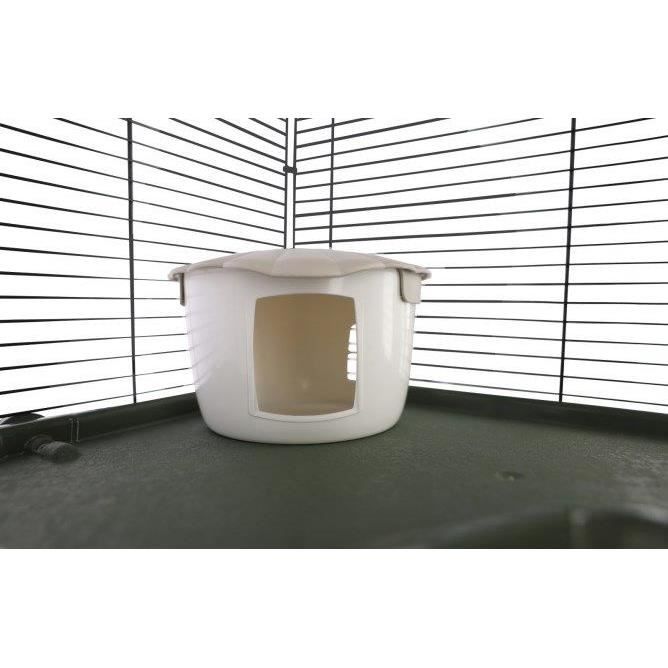 KERBL 3-Tier Cage for Small Rodents - 80 x 45 x 53 cm - FLAT NATURE