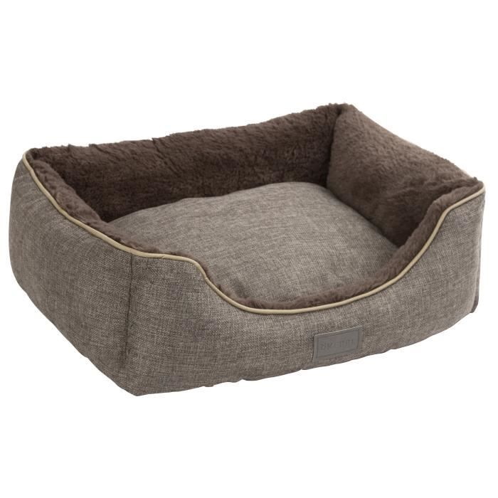 KERBL Samuel Dog Basket - 50 x 40 x 15 cm - Silver and Grey - For Dogs