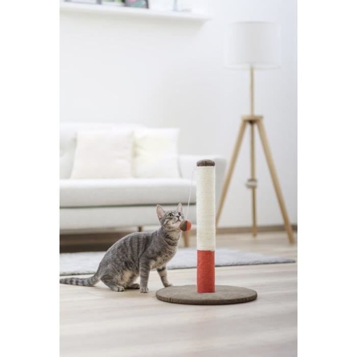 KERBL - Cat Scratching Post - Trunk - 50 cm - OPAL BASIC - Burgundy/Brown - Sisal