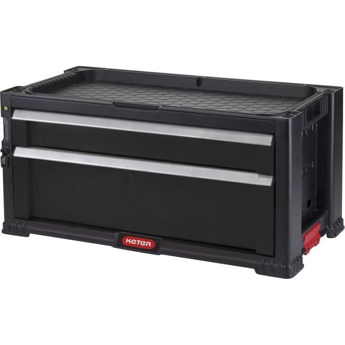 KETER Toolbox - 237790 - Empty - Black - Durable Construction