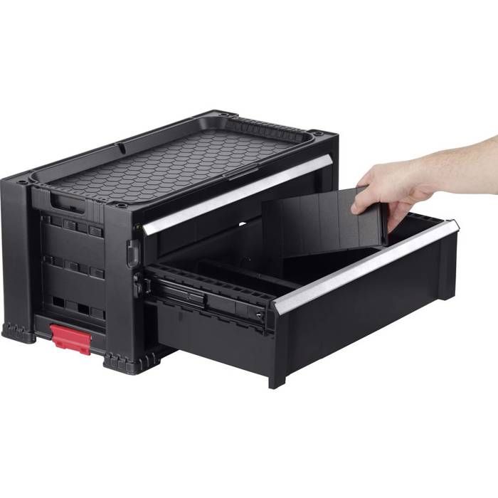 KETER Toolbox - 237790 - Empty - Black - Durable Construction